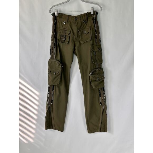Free Knight Men's Green Cargo Pants Sz 27 - Picture 1 of 4